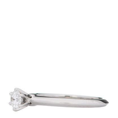 Tiffany Platinum Diamond .31ct Solitaire Engagement Ring 52 6 3 of 6