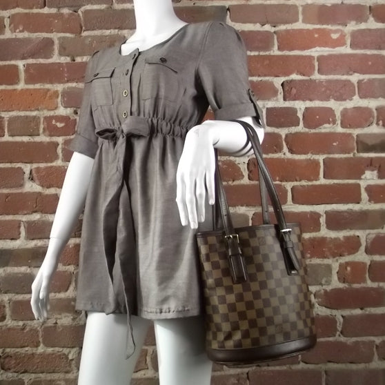 Louis Vuitton Damier Ebene Marais Bucket 23 2 of 8