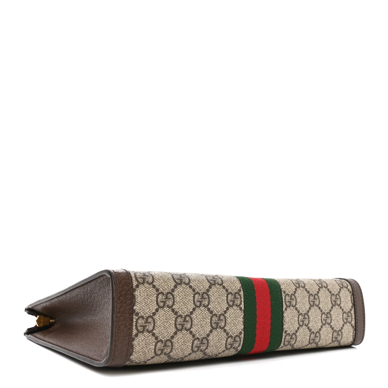 Gucci GG Supreme Monogram Web Ophidia Pouch Brown 4 of 9