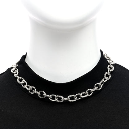 David Yurman Sterling Silver 10mm Medium Oval Link Necklace 2 of 4