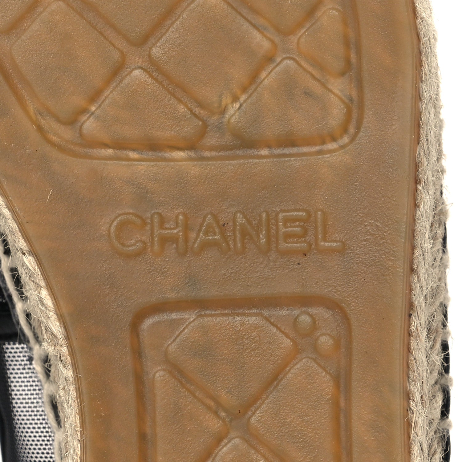 Chanel Mesh Grosgrain CC Espadrilles 36 Black 6 of 9