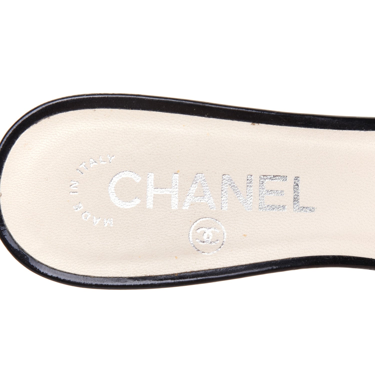 Chanel Patent Calfskin CC Mules 36 Black 7 of 8