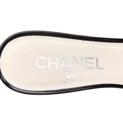 Chanel Patent Calfskin CC Mules 36 Black 7 of 8