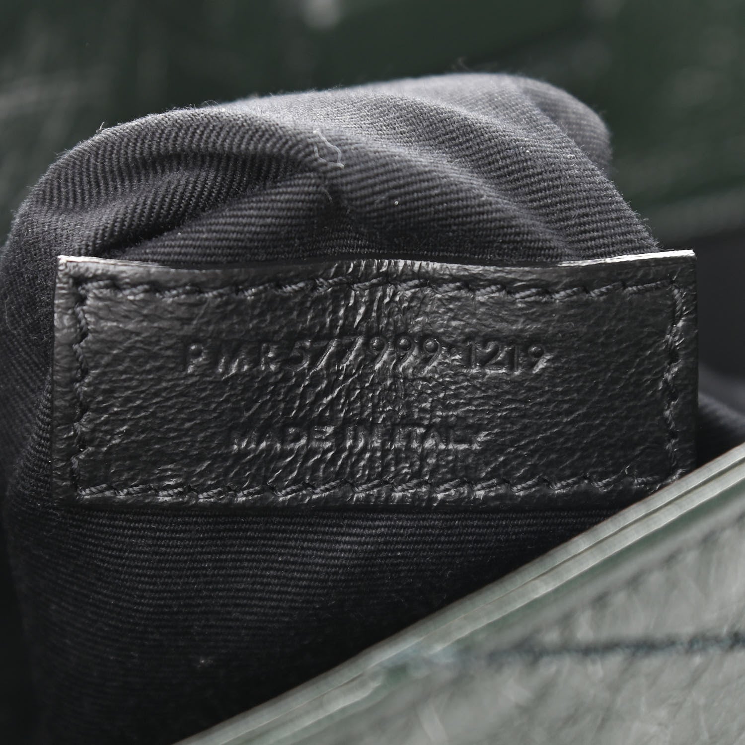 Saint Laurent Crinkled Calfskin Matelasse Monogram Medium Niki Shopper Tote New Vert 7 of 12