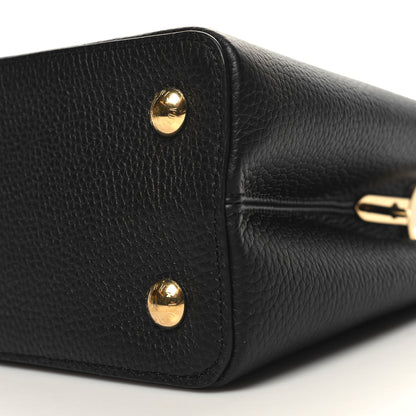 Louis Vuitton Taurillon Capucines MM Black 10 of 10