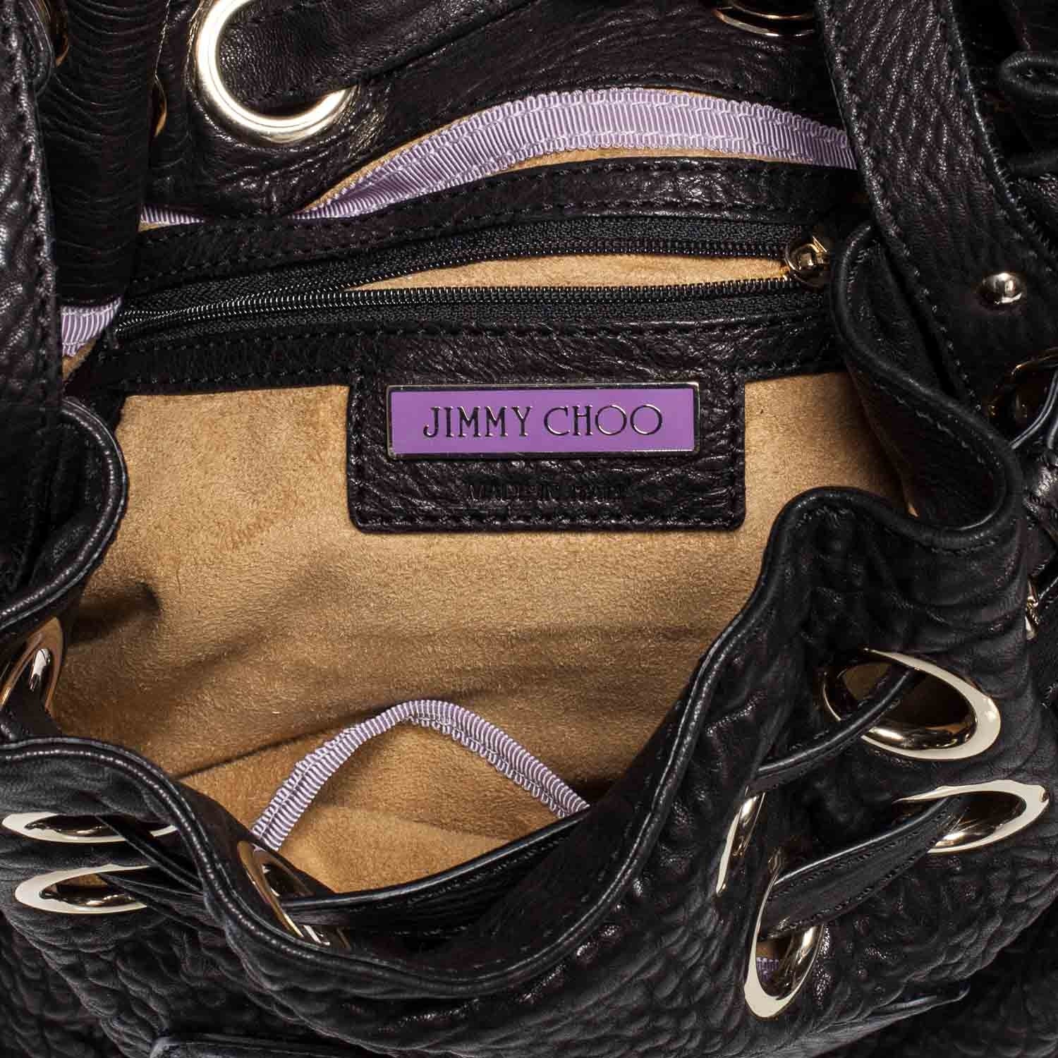 Jimmy Choo Leather Ramona Bag Black 35150 – FASHIONPHILE