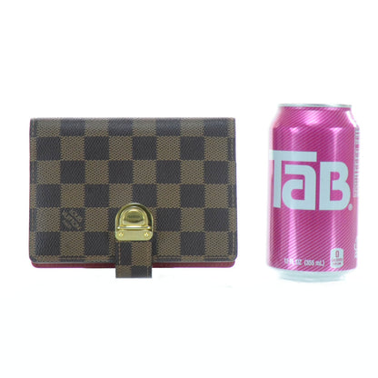 Louis Vuitton Damier Ebene Koala Small Ring Agenda Red 2 of 6
