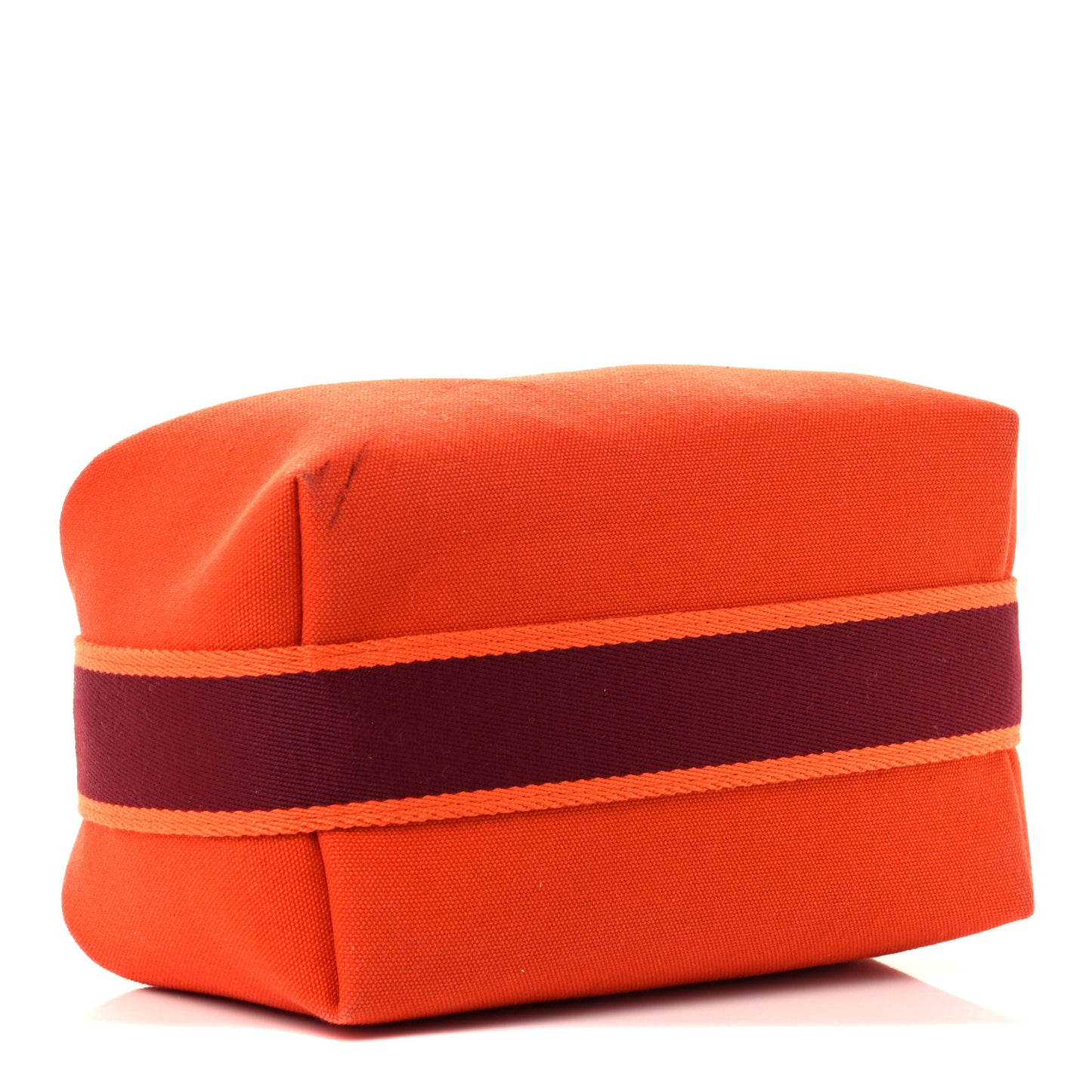 Canvas Small Bride-A-Brac Pouch Orange Burgundy