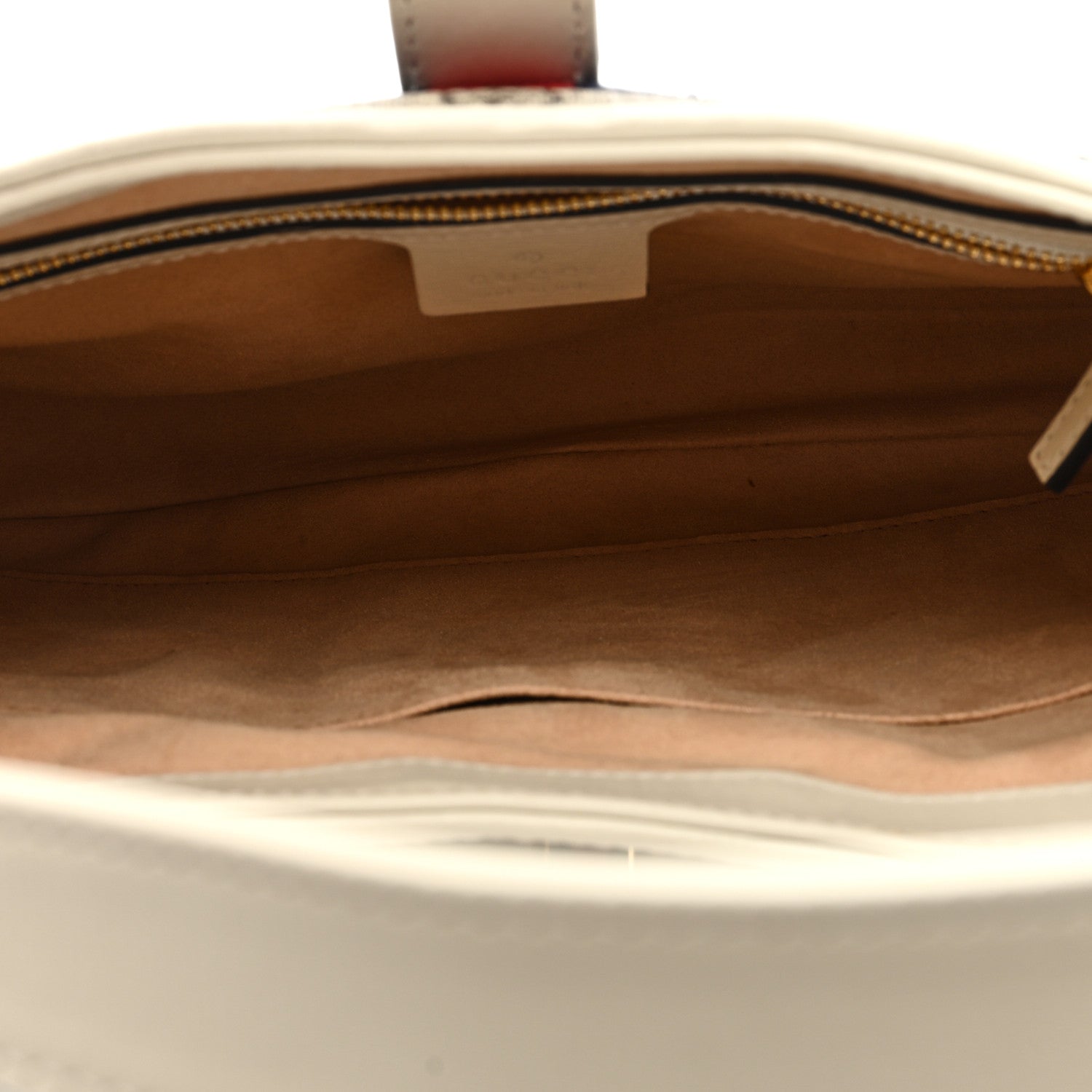 Gucci GG Supreme Monogram Azalea Calfskin Web Small Jackie 1961 Hobo Beige Ebony Mystic White 5 of 9
