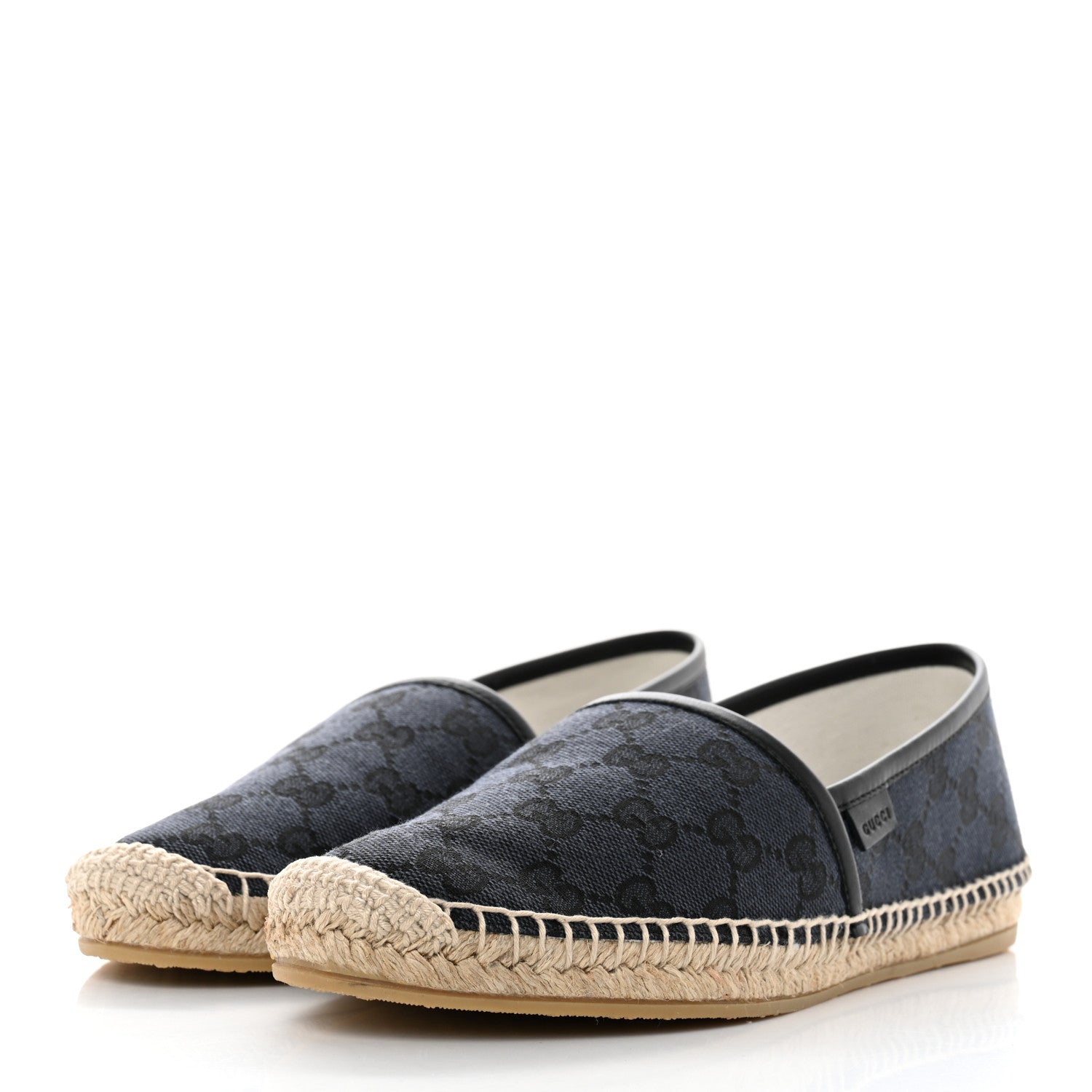 Gucci Monogram Espadrilles 38 Black 3 of 9