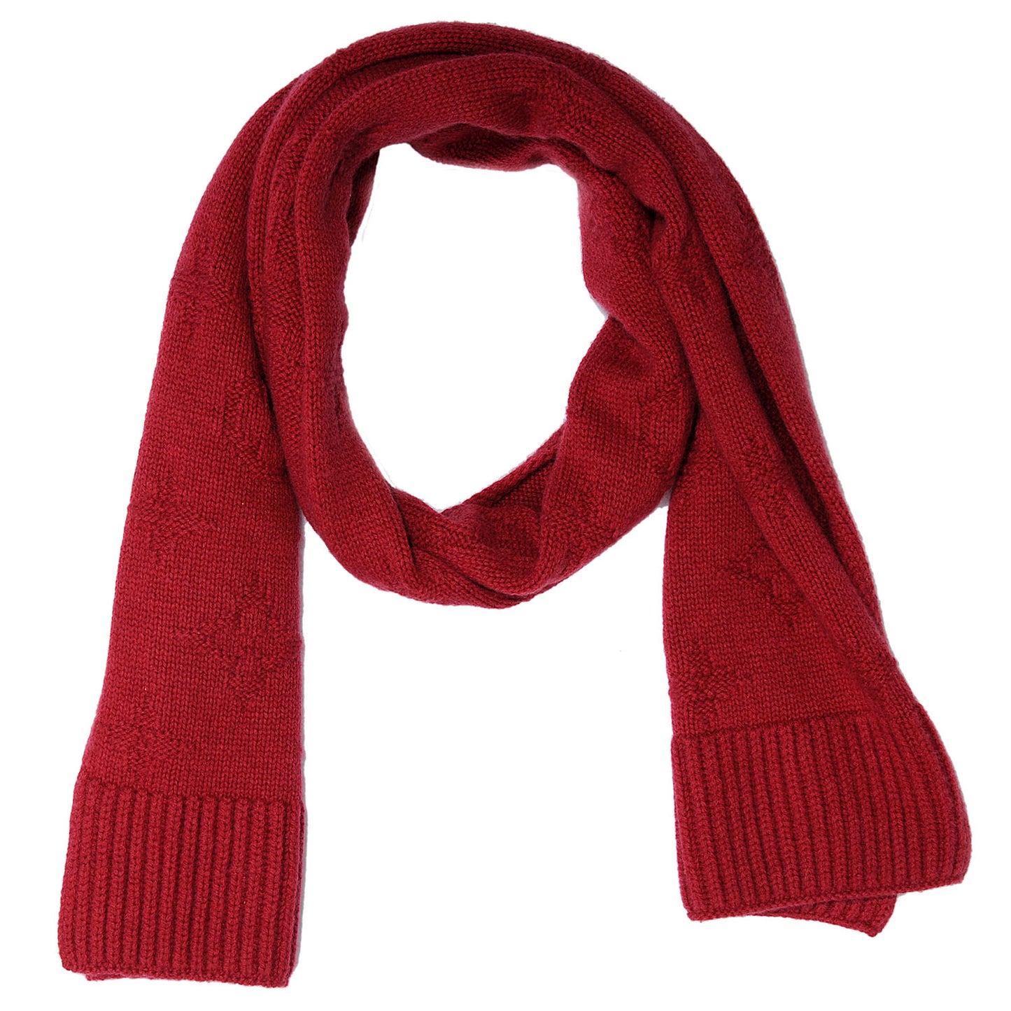 Cashmere Monogram Winter Scarf Pink