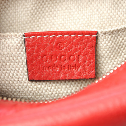 Gucci Pebbled Calfskin Small Soho Disco Bag Tabasco Red 6 of 7