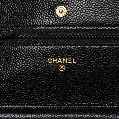 Chanel Caviar Quilted Wallet On Chain WOC Black 6 of 8