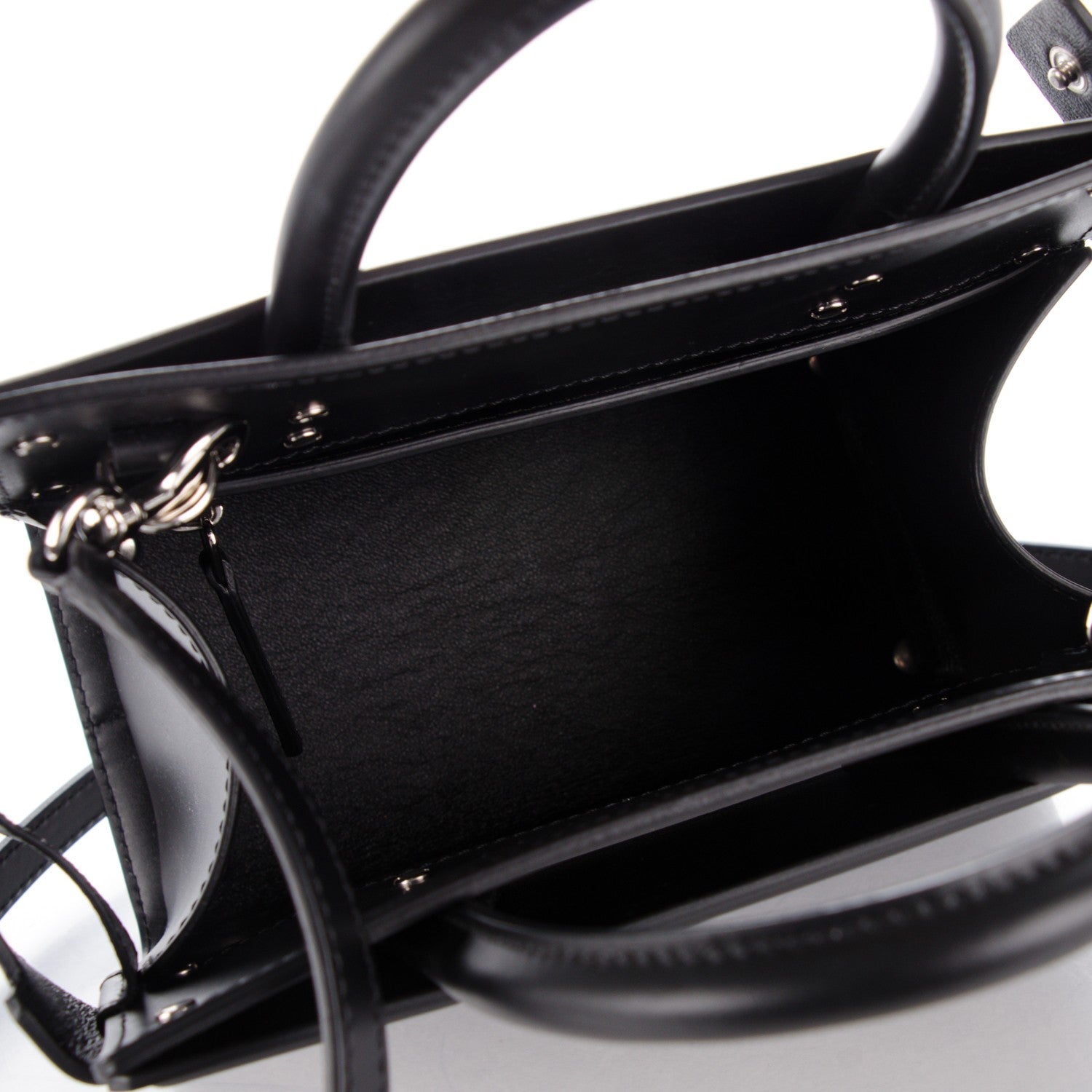 Givenchy Smooth Calfskin Mini Horizon Satchel Black 5 of 6