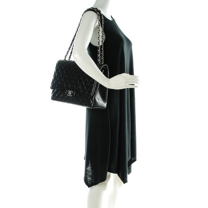 Chanel Lambskin Quilted Maxi Double Flap Black 2 of 8