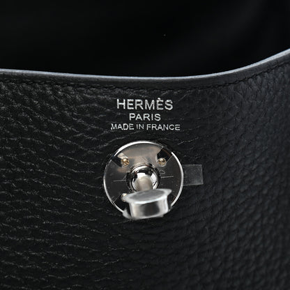 Hermes Taurillon Clemence Mini Lindy 20 Black 6 of 9