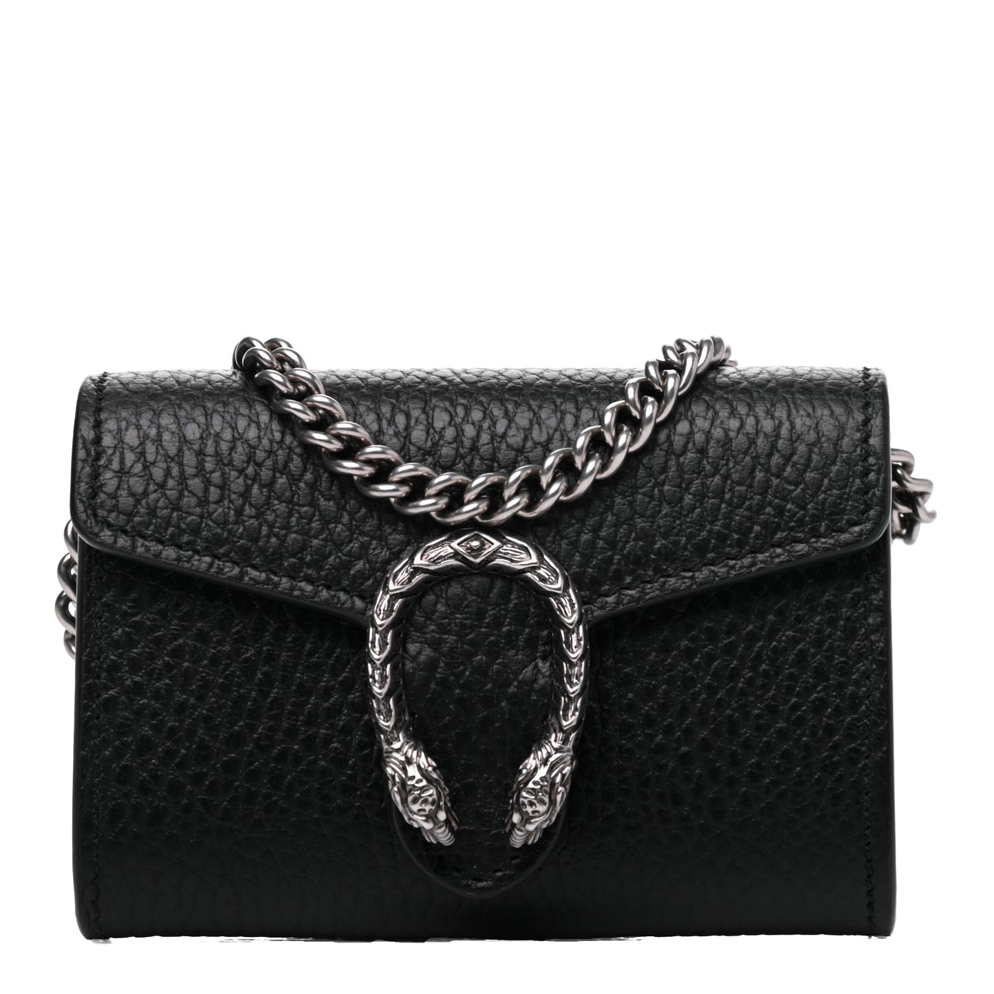 Calfskin Dionysus Coin Purse Black