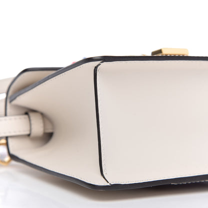 Gucci Calfskin Mini Sylvie Top Handle Bag White 6 of 12