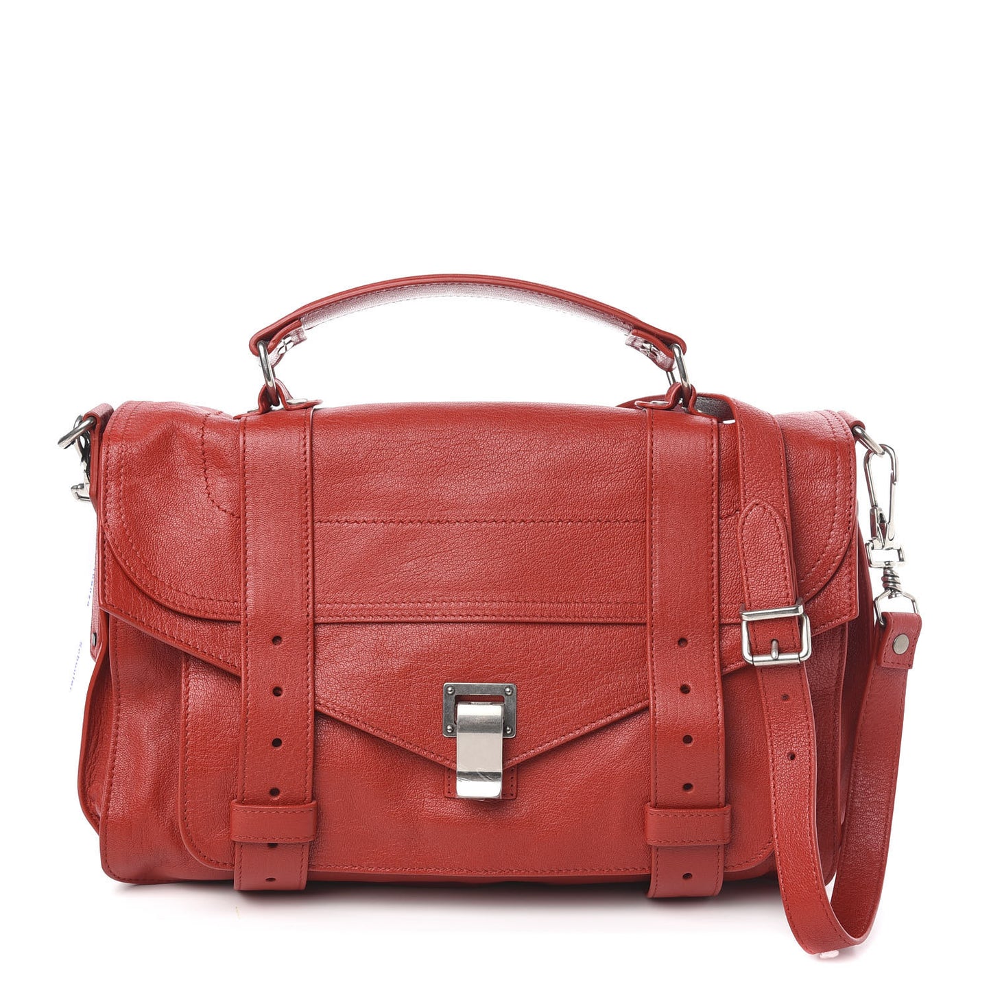 Lambskin Medium PS1 Satchel True Red
