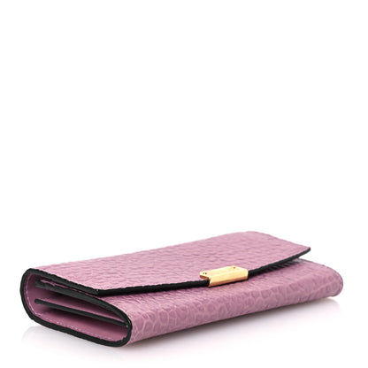 Burberry Signature Grain Porter Continental Wallet Pink Heather 4 of 16
