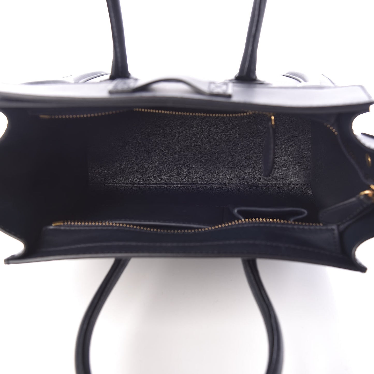 Smooth Calfskin Micro Luggage Navy Blue