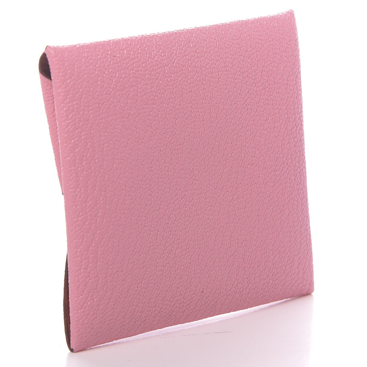 Hermes Chevre Mysore Verso Bastia Coin Purse Rose Confetti Brique 3 of 8