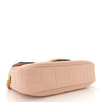 Fendi Nappa Small FF Embossed Midi Chain Baguette Light Rose 4 of 11