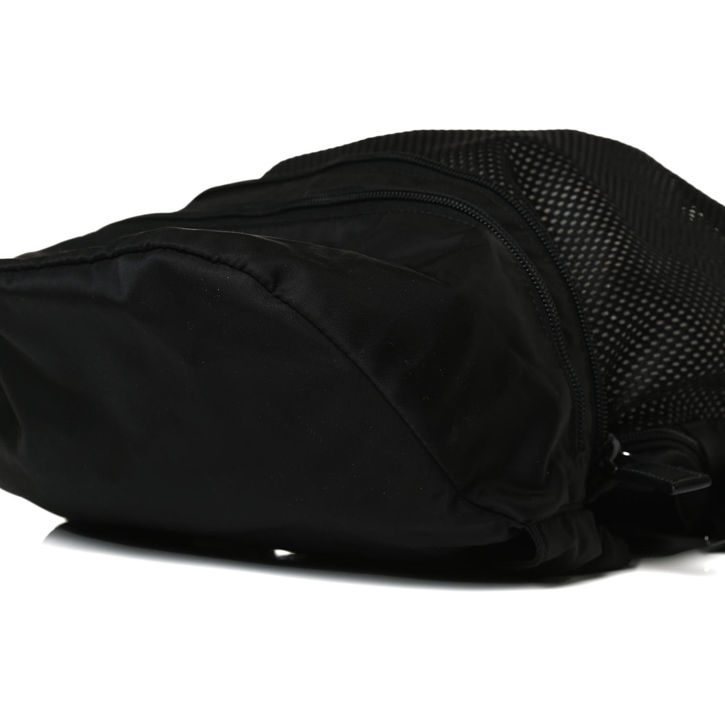 Re-Nylon Saffiano Convertible Belt Bag Black