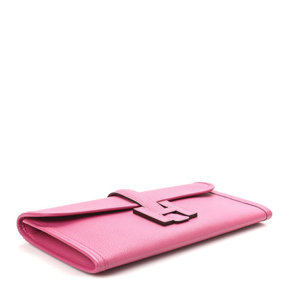 Hermes Chevre Mysore Jige Elan 29 Clutch Rose Shocking 4 of 8