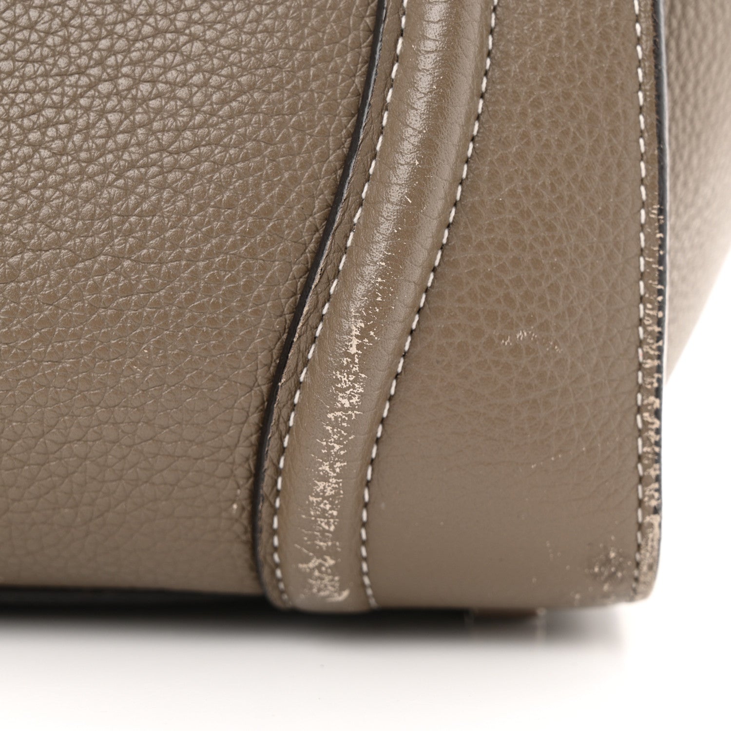 Celine Drummed Calfskin Mini Luggage Souris 20 of 27