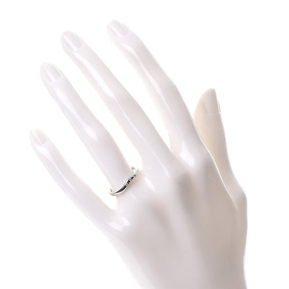 Tiffany 18K White Gold Diamond Elsa Peretti Wedding Band Ring 49 5 2 of 7