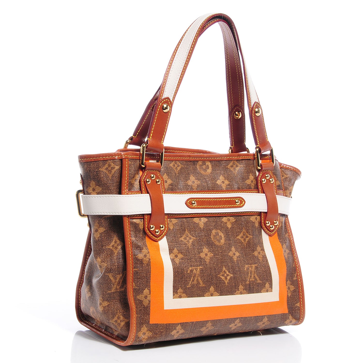 Louis Vuitton Monogram Rayures Tisse Sac PM 3 of 7