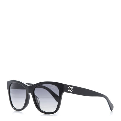 Chanel Polarized Square CC Sunglasses 5380 Black 1 of 8