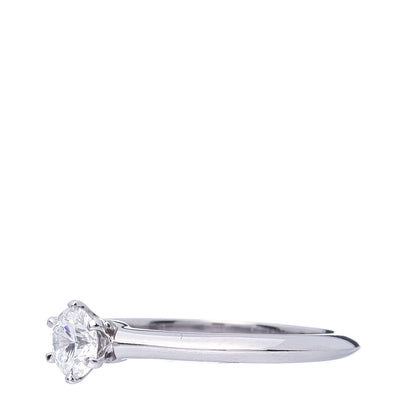 Tiffany Platinum Diamond .39ct Solitaire Engagement Ring 51 5.75 4 of 7