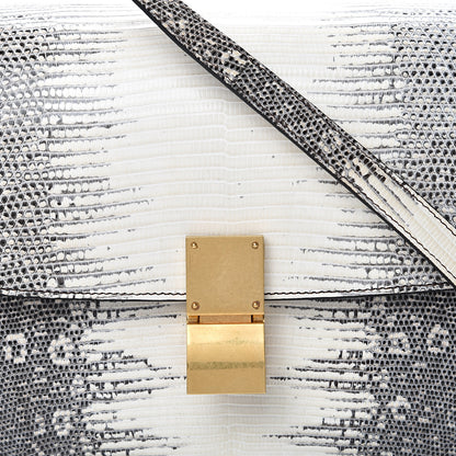 Celine Lizard Medium Classic Box Flap Bag Mineral 7 of 14