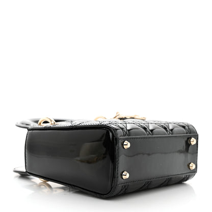 Christian Dior Patent Cannage Mini Lady Dior Black 4 of 10