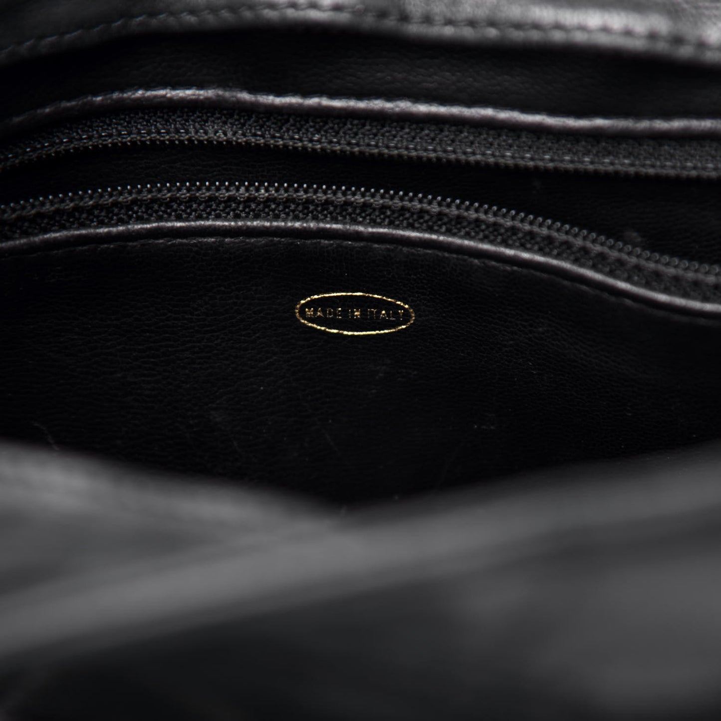 Lambskin Quilted Shoulder Bag Black