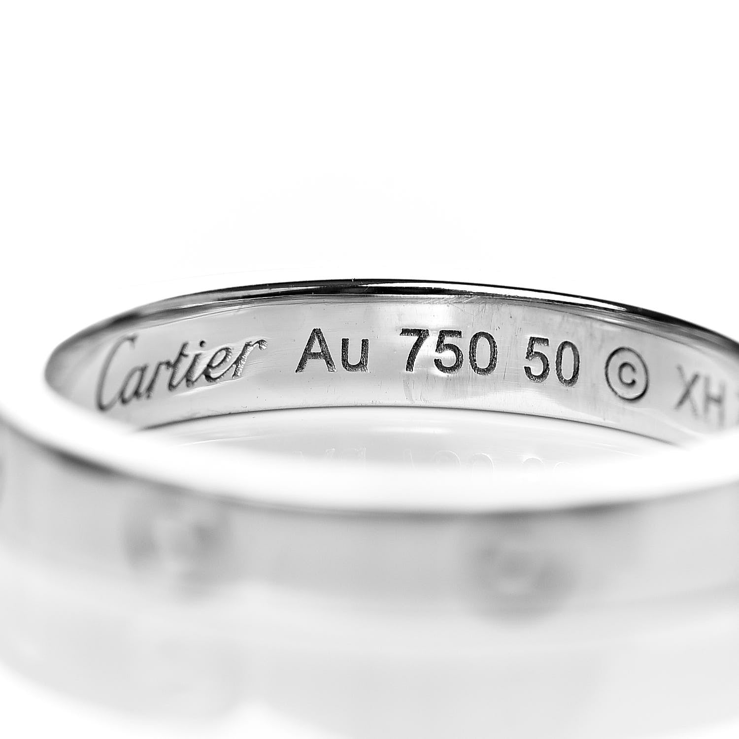Cartier 18K White Gold Diamond Ceramic LOVE Ring Set 50 5.25 5 of 8