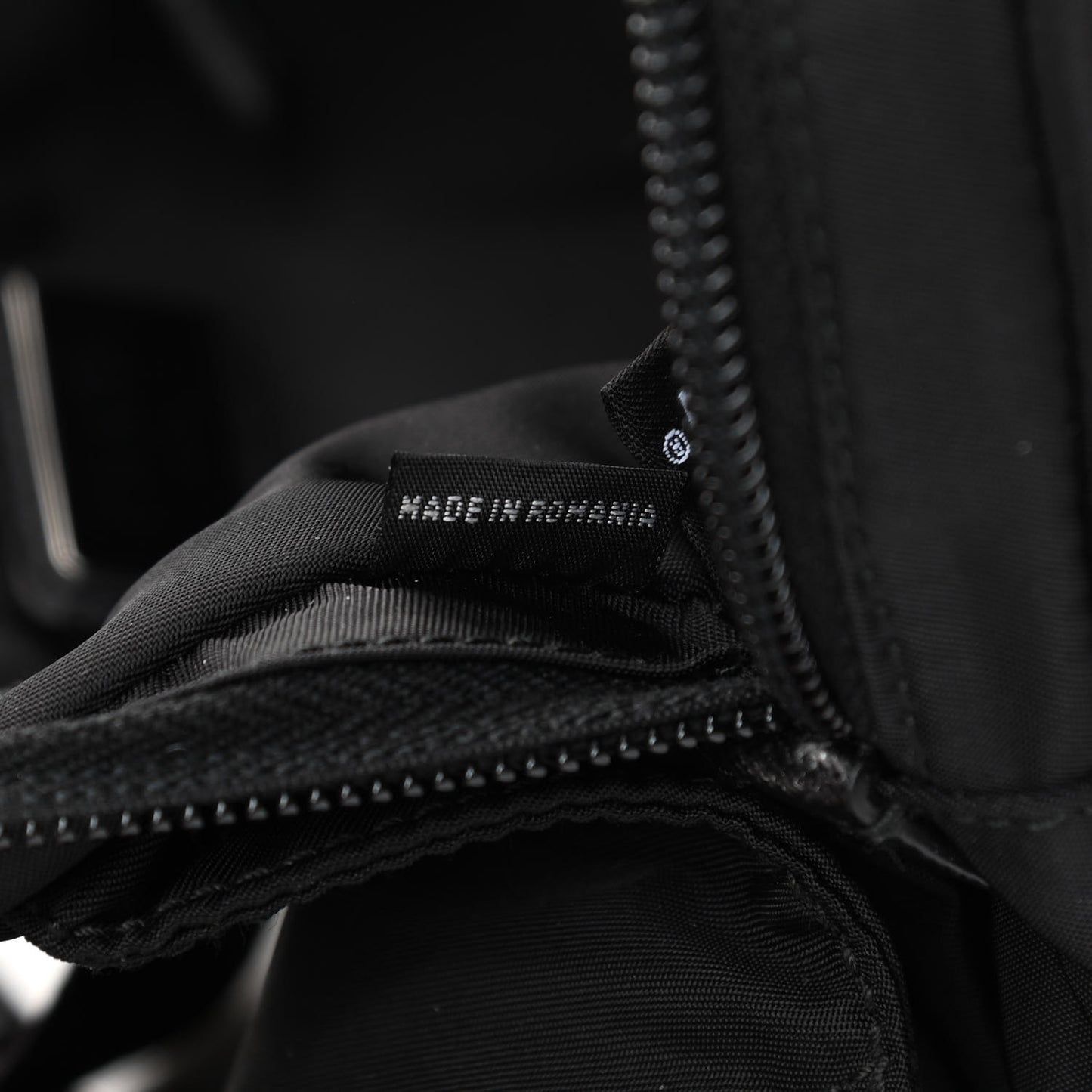 Re-Nylon Saffiano Belt Bag Black