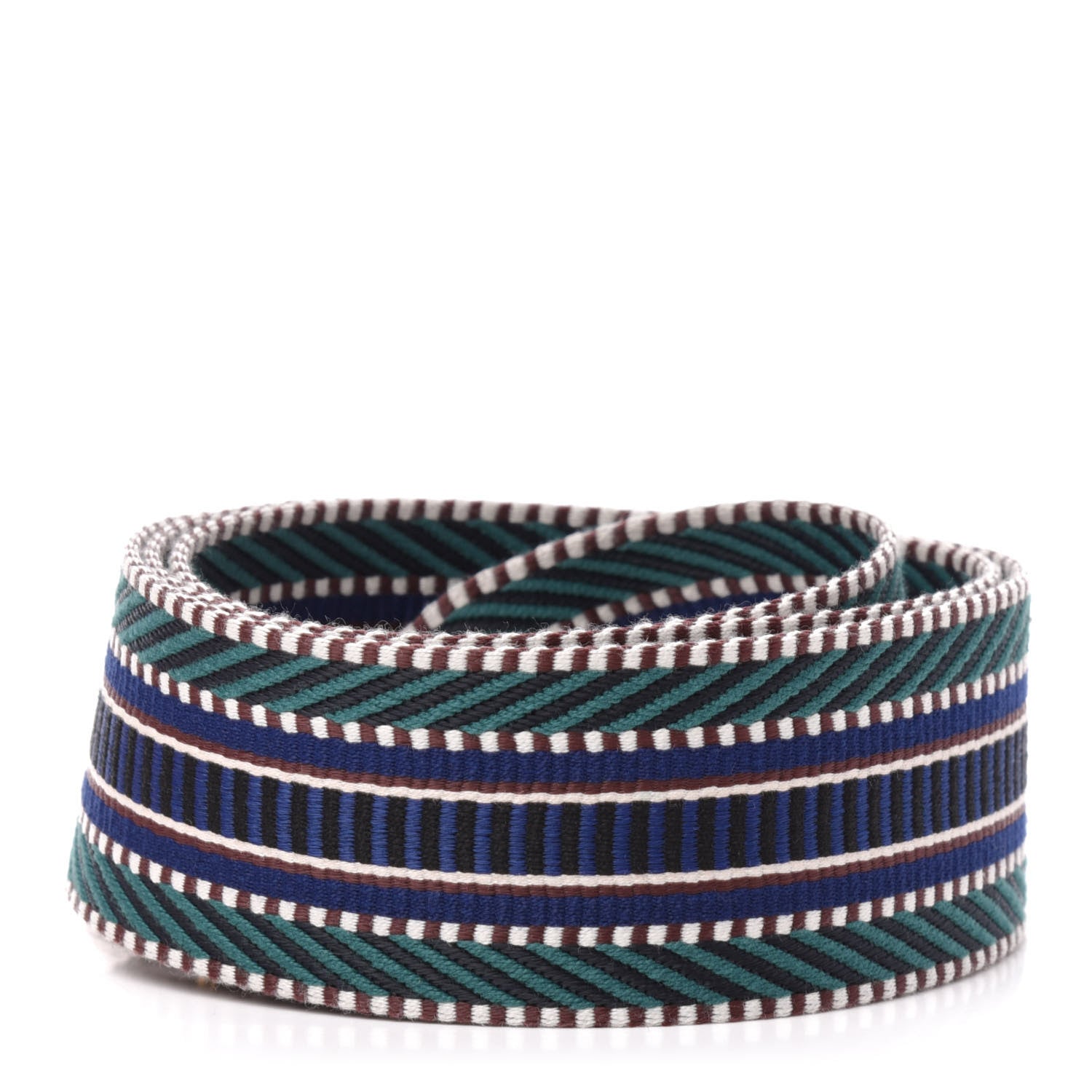 Hermes Toile Swift 50mm Sangle Cavale Shoulder Strap Malachite Bleu Electrique Black 2 of 6