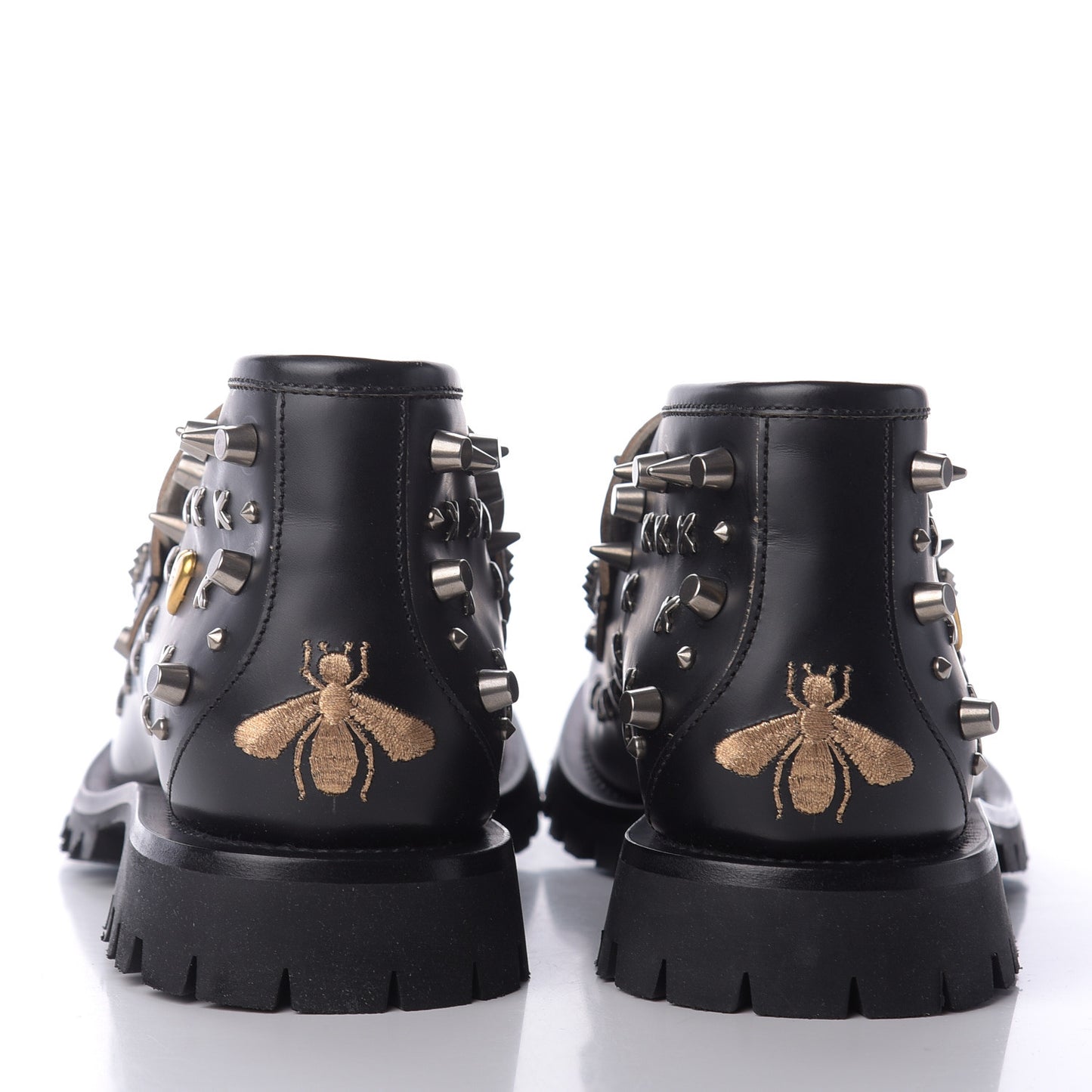 Cordovan Lux Studded Mens Harald Horsebit Ankle Boots 10 Black