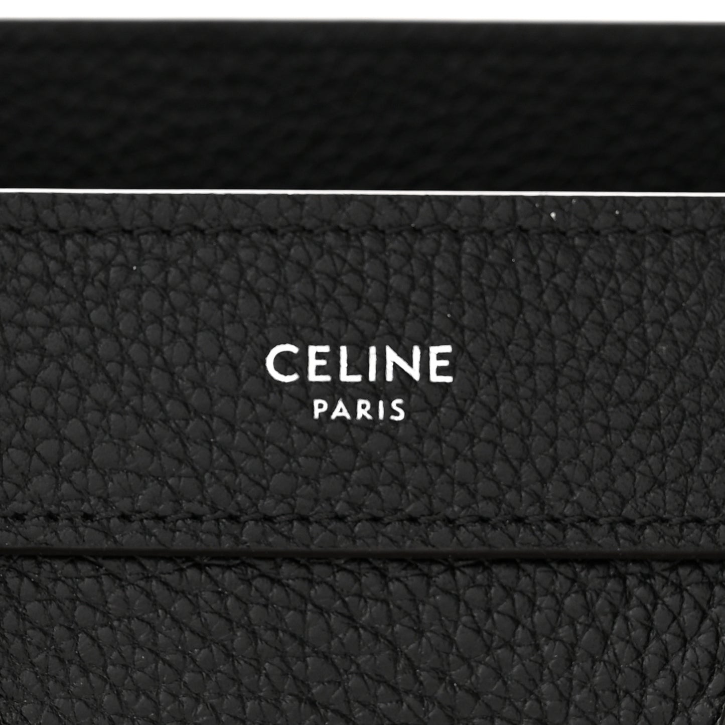 Drummed Calfskin Nano Luggage Black