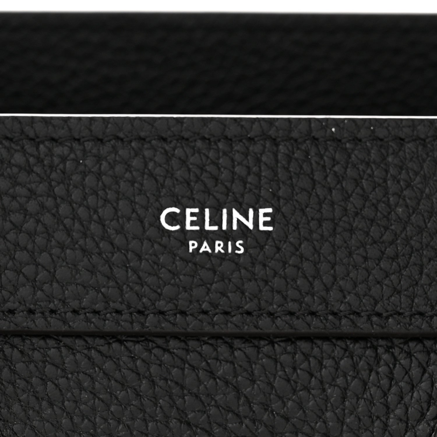 Celine Drummed Calfskin Nano Luggage Black 6 of 11