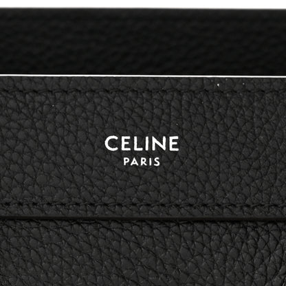 Celine Drummed Calfskin Nano Luggage Black 6 of 11