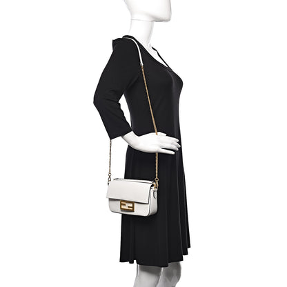 Fendi Cuoio Romano Mini Baguette White 2 of 11