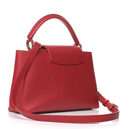 Louis Vuitton Taurillon Capucines PM Rubis 3 of 10