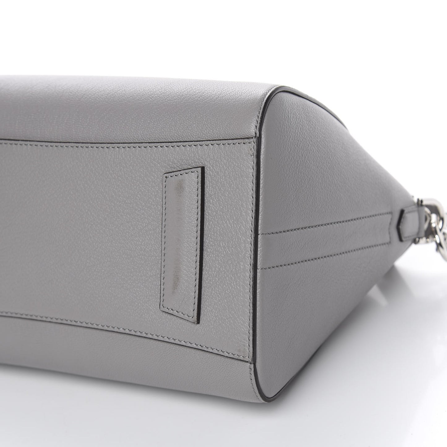 Sugar Goatskin Small Antigona Pearl Grey