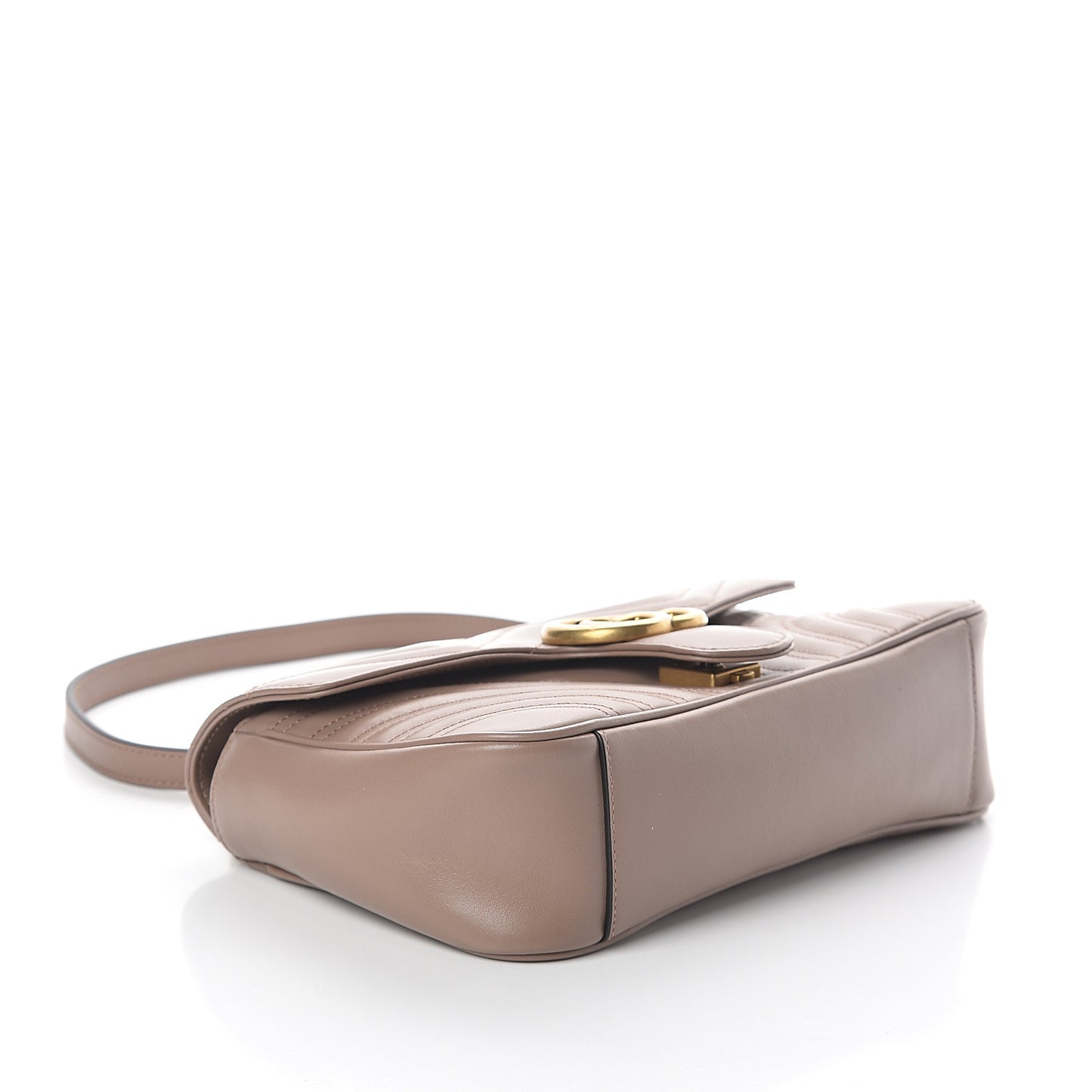 Calfskin Matelasse Small GG Marmont Shoulder Bag Porcelain Rose