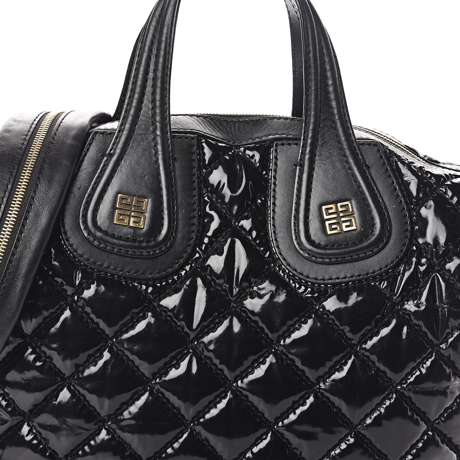 Givenchy Patent Quilted Medium Nightingale Black 7 of 15