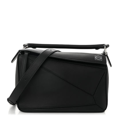 Loewe Calfskin Small Puzzle Bag Black 1 of 9